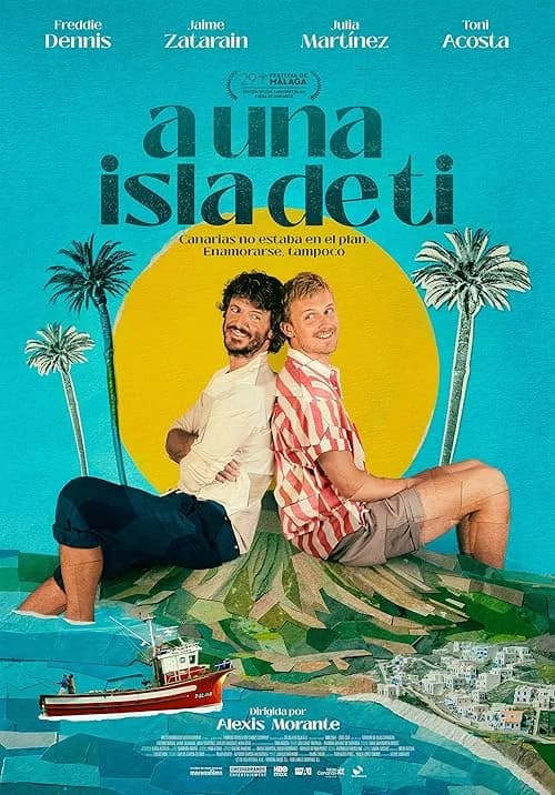 A una isla de ti film posteri