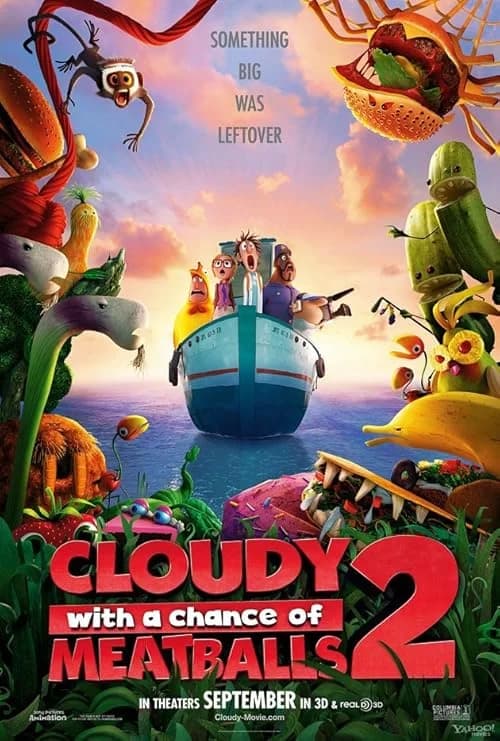 Cloudy with a Chance of Meatballs 2 film posteri